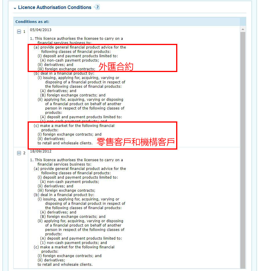 查詢外匯經紀商ASIC牌照