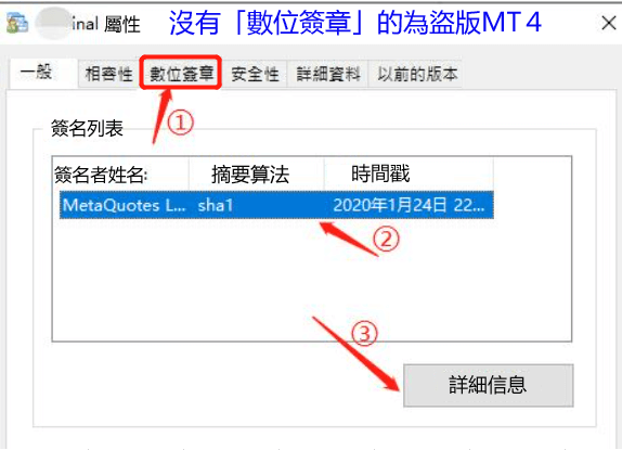 如何查證盜版MT4