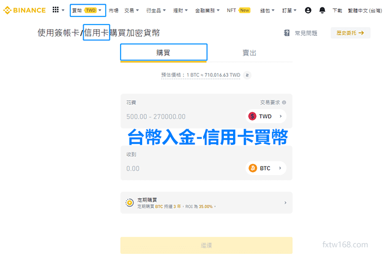 台幣信用卡買比特幣