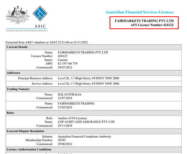 Fairmarkets監管牌照