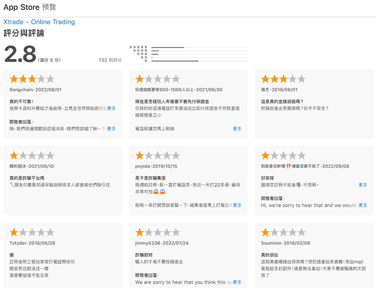 Xtrade評價