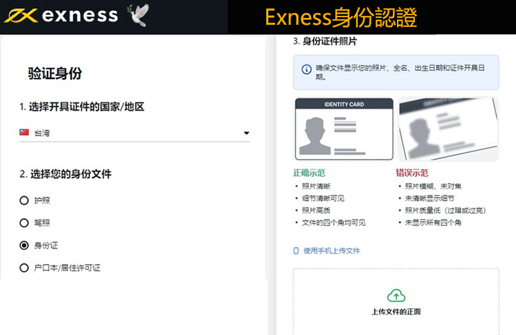 Exness驗證