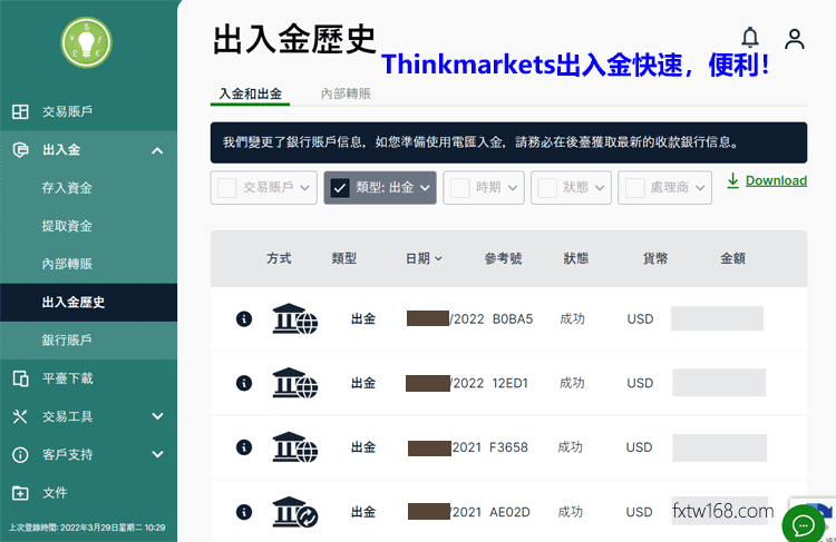 ThinkMarkets出金